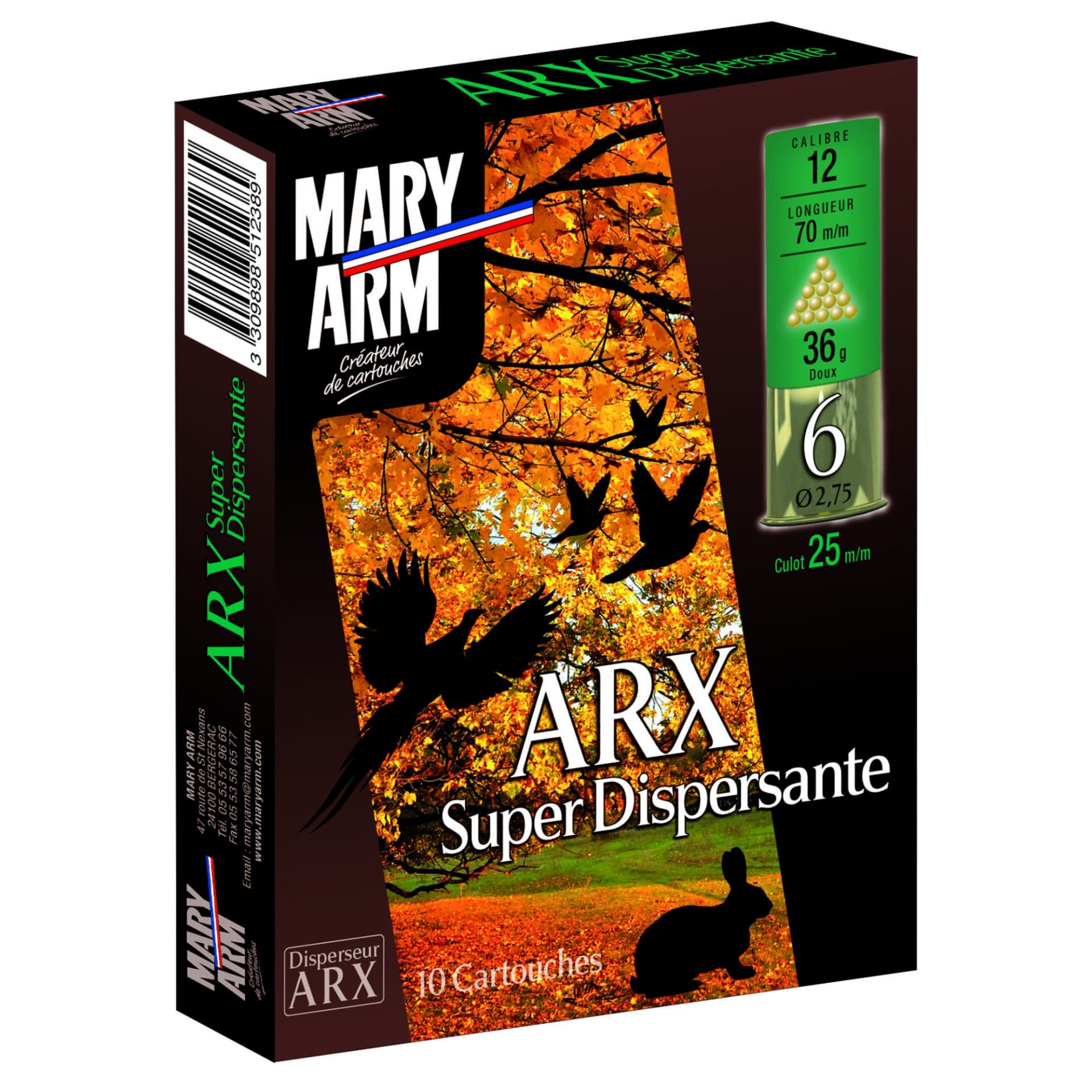 Mary Arm ARX Super Dispersante Φυσίγγια Υπερδιασποράς Cal.12/70 – 10τεμ.